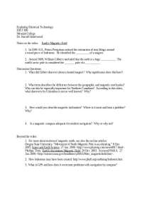 Sample Questions - Earth's Magnetic Field | IDST 300