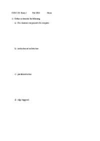 7 Questions on Instruction set Architecture - Exam 1 | COSC 201