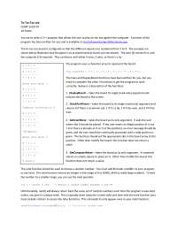 Tic-Tac-Toe Laboratory - Programming I | COMP 150 - Docsity
