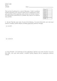 Practice Test 3 - Basics of Mathematical Modeling - Fall 2008 | MMAT 3320