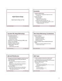 Introduction to Digital Systems Design - Lecture Slides | ECE 480 - Docsity