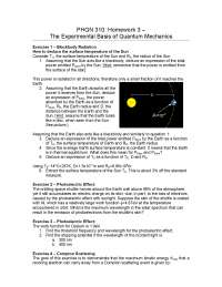 Homework 3 Solutions - Honors Physics III - Modern | PHGN 310 - Docsity
