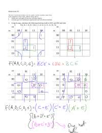 Homework 5 Practice Problems on Digital Circuits | ENGR 160 - Docsity