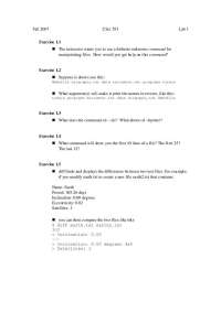 CSci 553 Lab 1: File Manipulation Exercises - Prof. Derek Harter