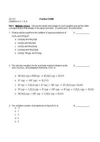 Practice Exam for Chapters 4, 6, 7, 8, 9: Multiple Choice and Short Answer Questions - Pro