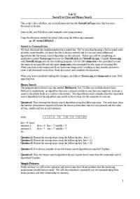 Sorted List Lab: Implementing SortedListType and Binary Search Algorithm