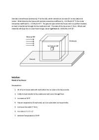 Comparing Ice vs. Foam Walls: Preventing Ice Cube Melting - Prof. Graig A. Spolek