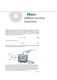 Millikan's Oil Drop Method - Lecture Notes | PHY 215