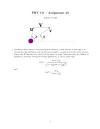 Classical Mechanics and Mathematics - Assignment 1 - Fall 2005 | PHY ...