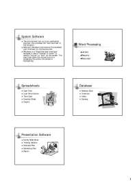 User Interface and Application Software - Prof. Barbara L. Frihauf