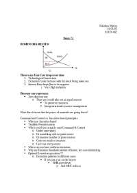 Review of the Three Way User Cost drops into the Time | ECON 462