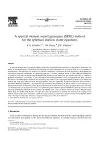 Shallow Water Equations: Spherical Coordinates & Semi-Lagrangian Method