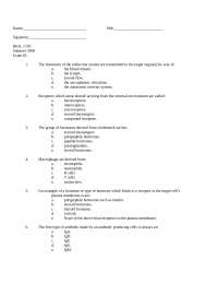 Practice Exam 3 - Principles of Biology II - 2000 | BIOL 1720 - Docsity