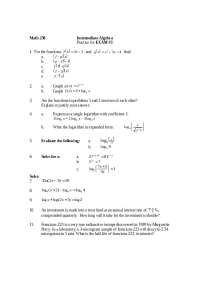 Practice Exam 3 - Intermediate Algebra | MATH 230