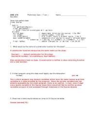 Solved Questions for Quiz - Data Structures | CSCI 270