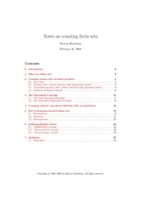 Sets, Functions, and Injections: Finite Sets and Their Operations - Prof. Murray Eisenberg