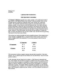 The Prisoner's Dilemma: A Game Theory Concept in Evolutionary Biology