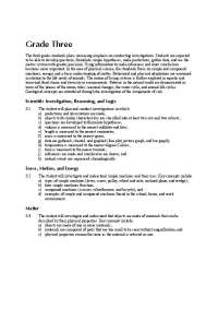 3rd Grade Science Standards: Exploring Physical Science, Life Processes, & Earth Patterns 