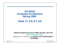 Multicycle Implementation Overview - Lecture Slides | CS 35101
