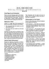 XMLPipeDB Project: Final Report and Evaluation for Biological Informatics Special Studies