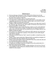 Notes on Inheritance - Fundamentals of Software Development | CSSE 221