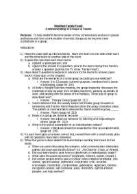 Modified Family Feud and the Communication in the groups - Quiz | HCOM 100
