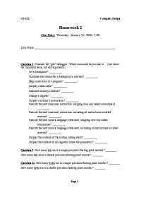 14 Questions on Language Compiler Design - Assignment 4 | CS 322
