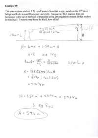 Determine Height - Example with Solution - Essential Physics | PHYS 200