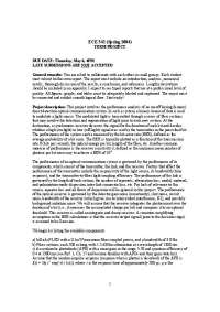 Optical Communication System Performance: Bit-Error Rate & Receiver Sensitivity