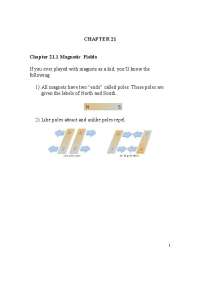 Notes on Magnetic Fields - Essential Physics | PHYS 200