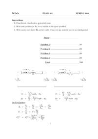 ECE473 Exam 3, Spring 2008: Electrical Engineering Problems