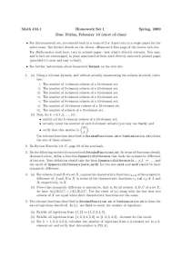 Homework Set I Questions - Introduction to Discrete Structures | MATH 455