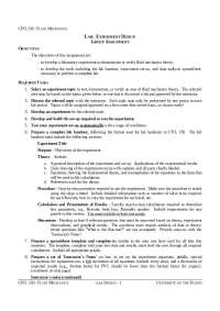 Group Assignment on Experiment Design in Laboratory | CIVL 130