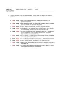 Examination 1 - Data Structures | CSCI 270