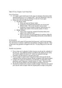 Exam 2 Study Sheet - Liberal Arts Mathematics | MATH 145