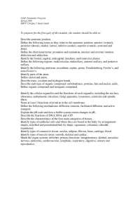 Quiz 1 Study Guide - Paramedic Theory-Human Systems | EMTP 120