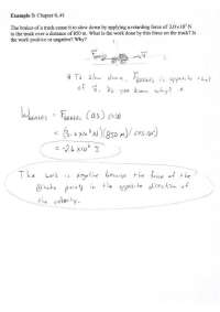 Calculation of Work on Brakes of Truck - Quiz | PHYS 200