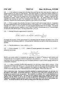 6 Questions for Test 1 - Numerical Analysis I | CSC 420