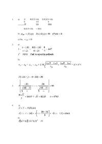 Old Exam 2 with Solutions - Probability and Statistics | ECON 209