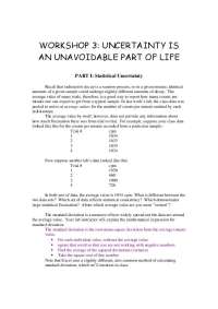 Understanding Uncertainty in Scientific Measurements: Statistical and Instrumental