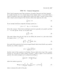 Properties of Analytic Functions & Cauchy's Theorem in Complex Analysis