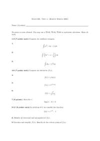 Solutions to Exam 4 - Calculus for Business and Life Science | MATH 160