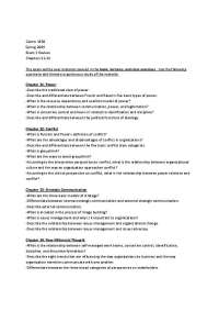 Exam 3 Review - Organizational Communication | COMM 3850