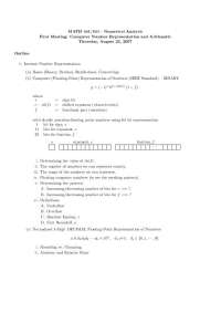 Understanding Floating-Point Numbers & Computer Arithmetic in MATH 441/541 - Prof. Erin K.