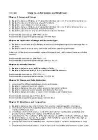 Study Guide for Quizzes and Final Exam - Programming Fundamentals II | CSCI 152