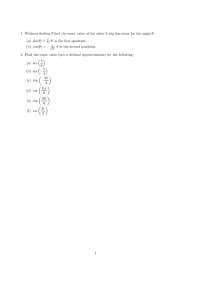 Trigonometric Functions: Finding Exact Values for sin, cos, sec, tan, cot, and csc - Prof.
