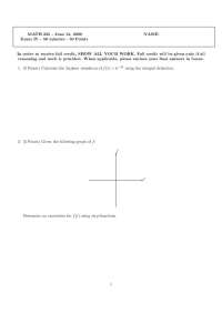 5 Questions of Differential Equations - Practice Exam | MATH 225