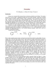 Lecture Notes on Extraction - Organic Laboratory I | CHEM 2130