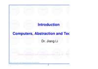 Introduction to Computer, Abstraction, and Technology - Notes | SYCS 201