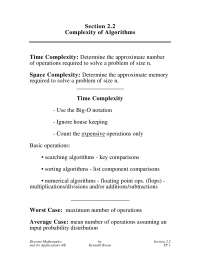 Elements of Discrete Mathematics - Complexity of Algorithms | MAT 2345 ...